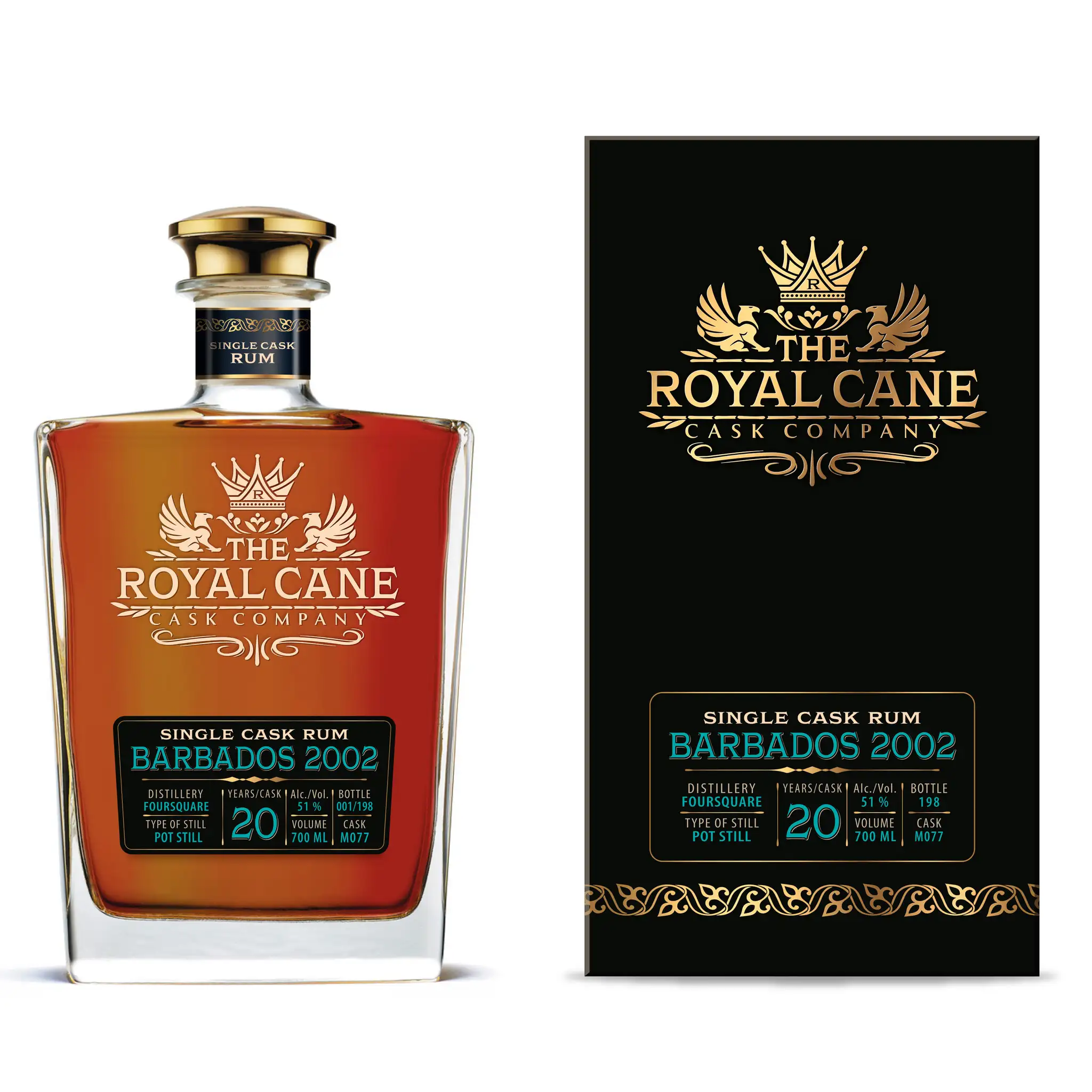 Bottle of Infinity Spirits Foursquare The Royal Cane Cask Company Barbados 2002