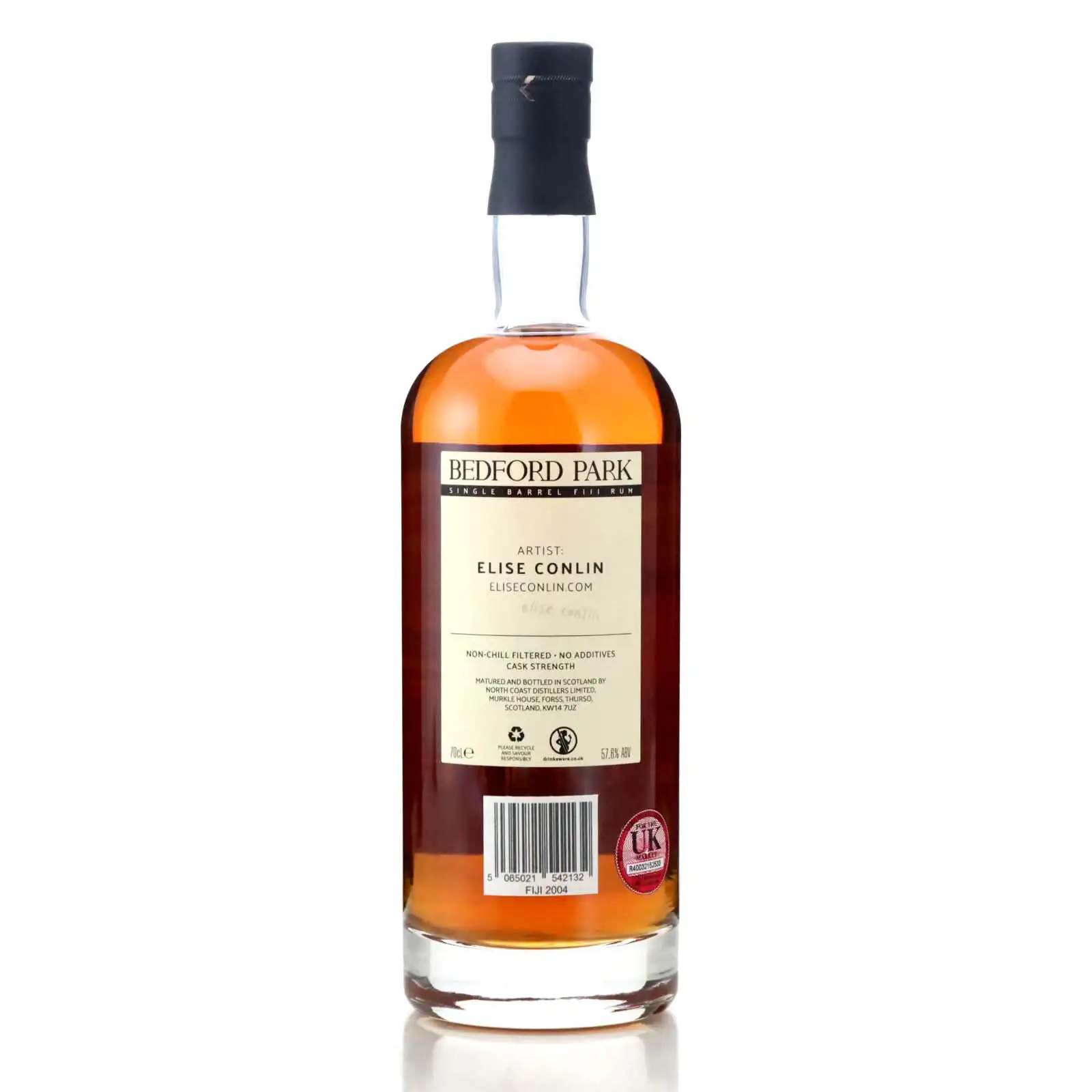 Hochauflösendes Bild von Bedford Park South Pacific Single Barrel Fiji Rum 2004