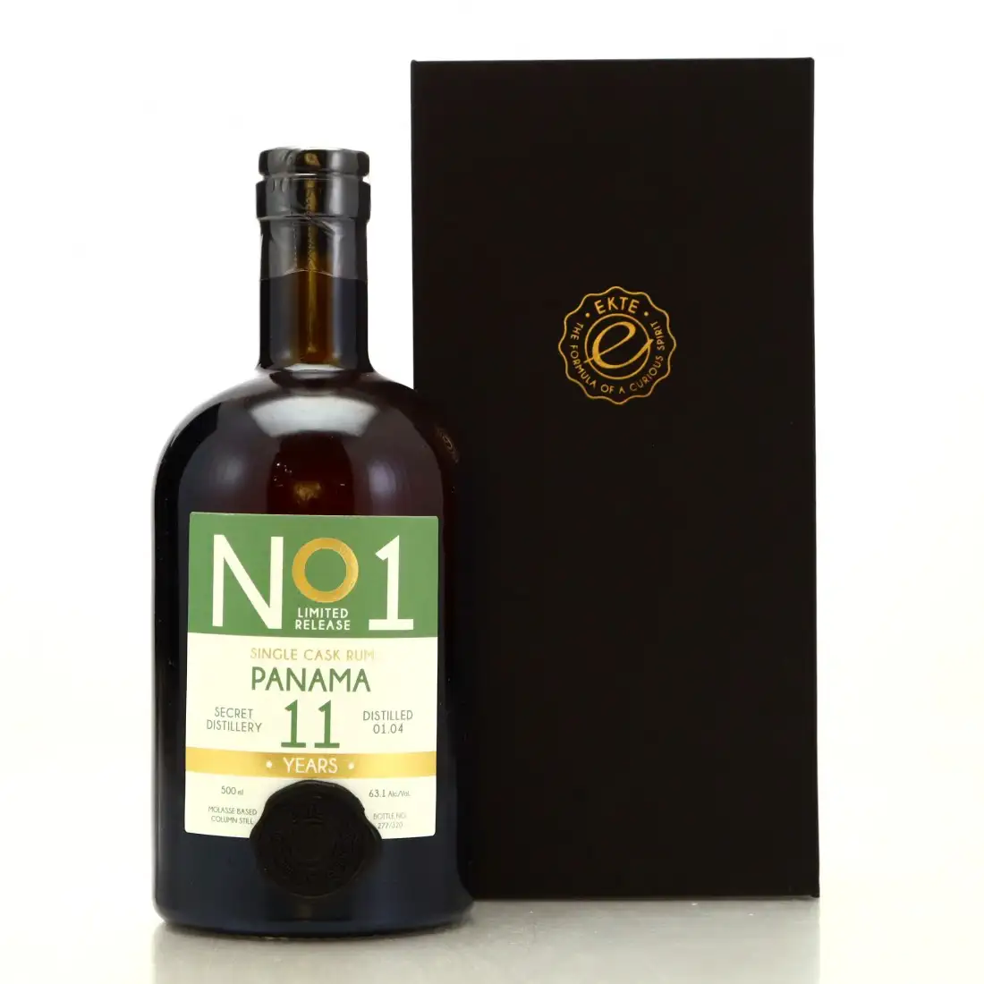 Bottle of Ekte Rum No1 Panama Rum 11 2004