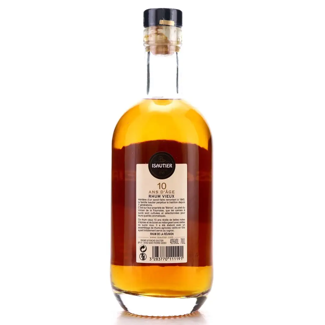 Hochauflösendes Bild von Isautier 10 Ans d’Âge Rhum Vieux