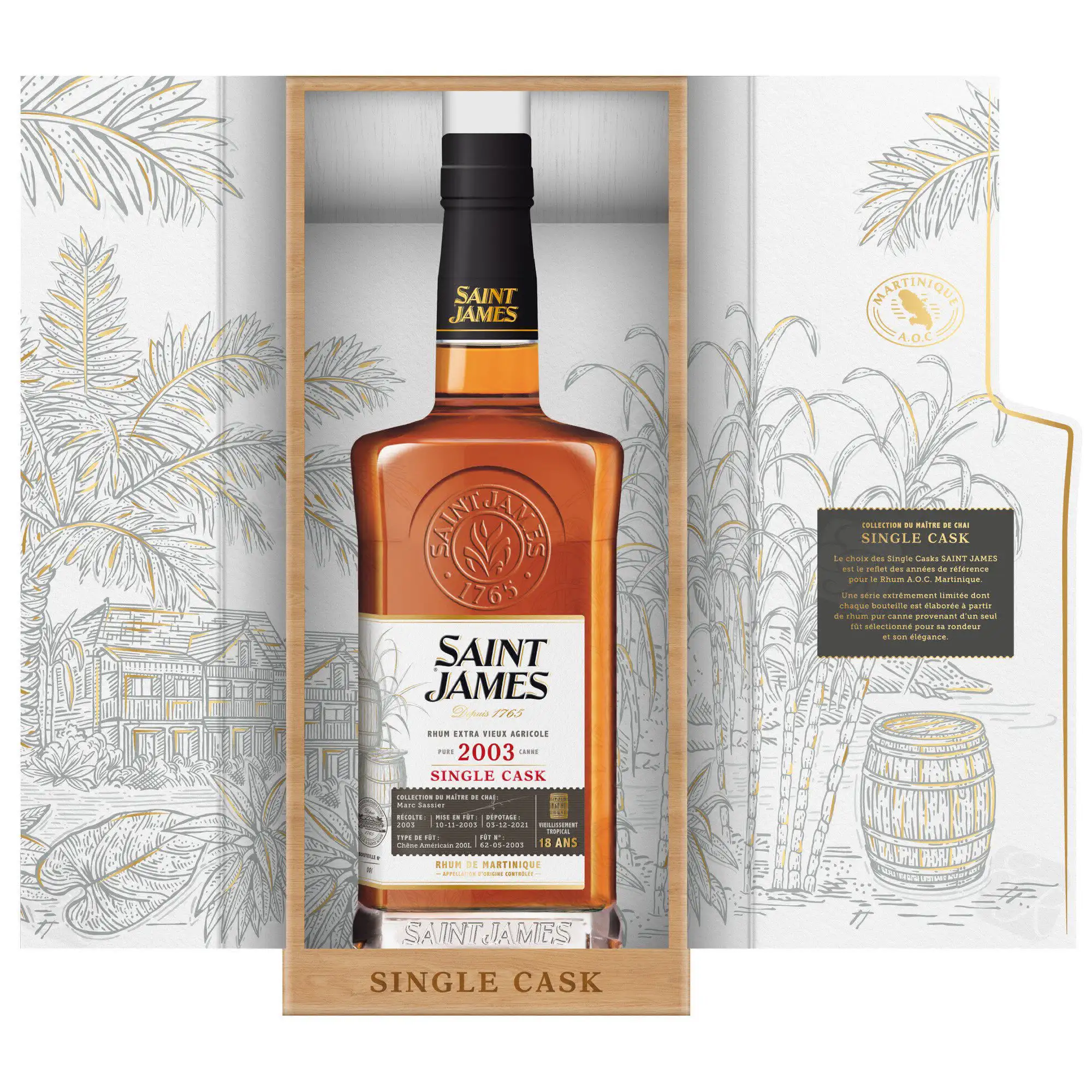Bottle of Saint James Single Cask 2003