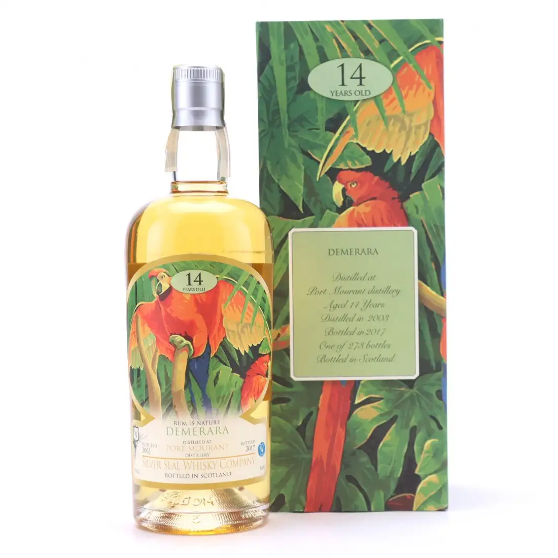 Bottle of Silver Seal Port Mourant Demerara 2003