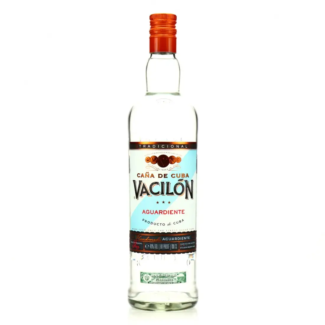 Bottle of Borco Market Import Destilería Heriberto Duquesne Vacilon Aguardiente