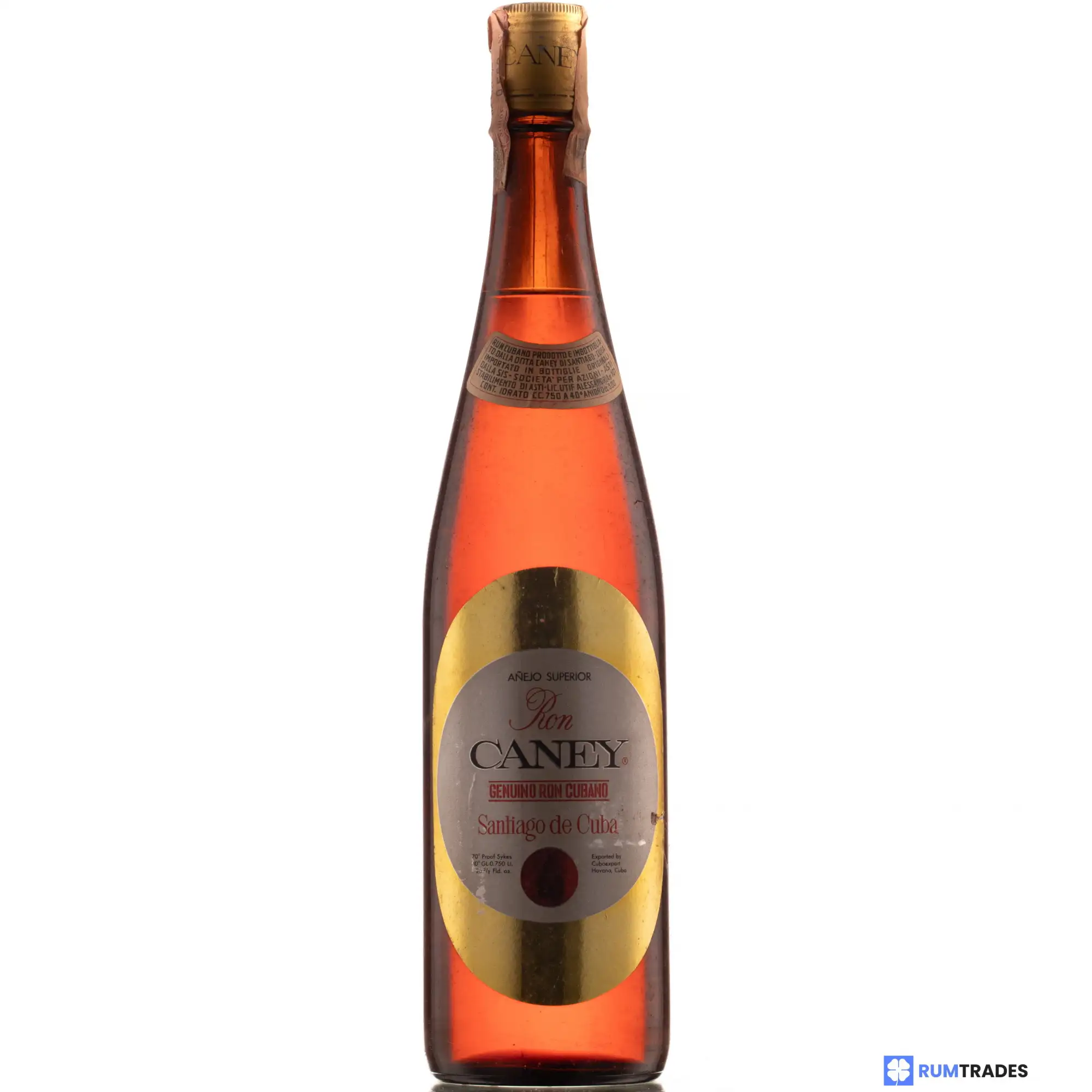 Bottle of Santiago de Cuba Ron Caney Añejo Superior
