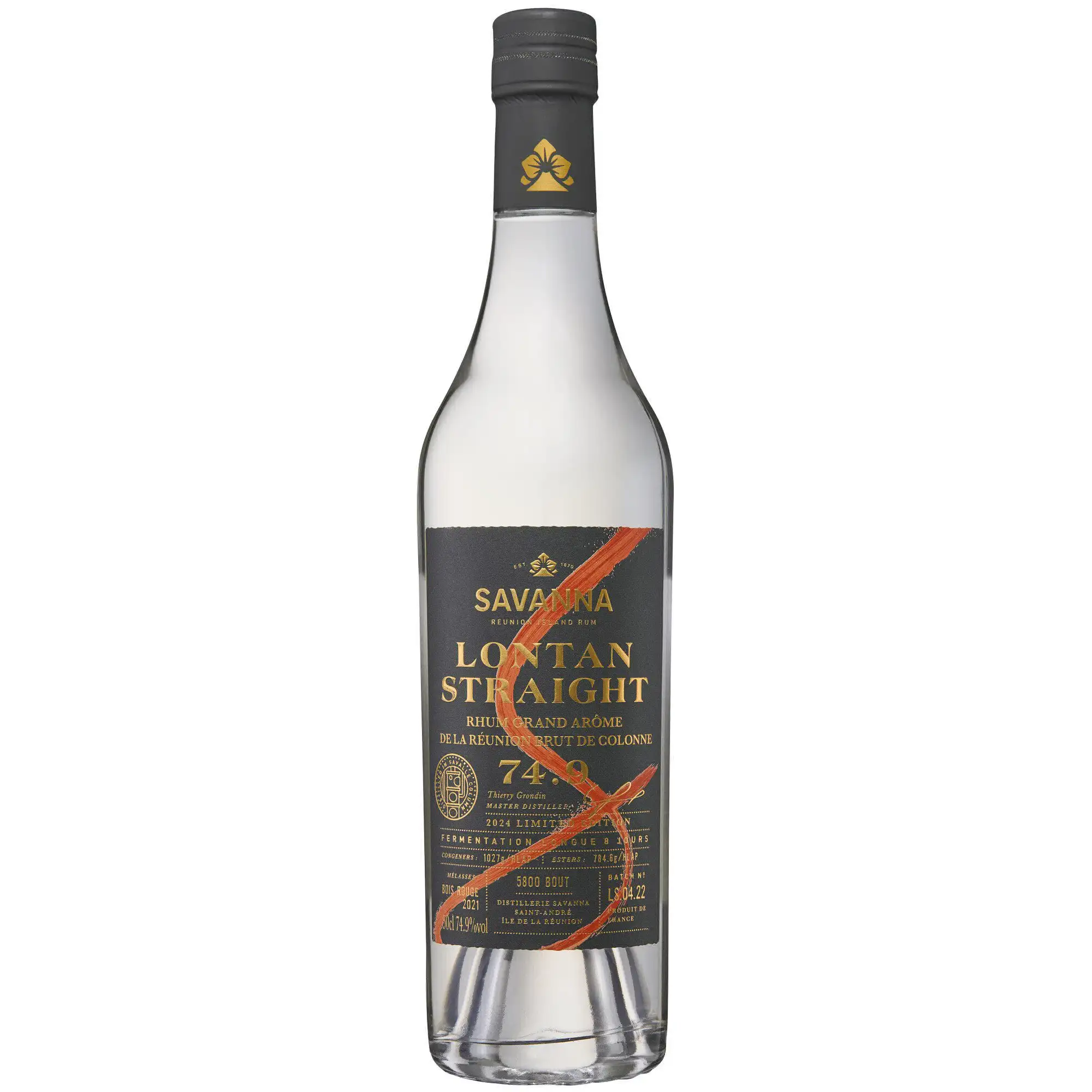 Bottle of Savanna Savanna Lontan Straight  Grand Arôme high ester Rhum         784,6 esters 2024