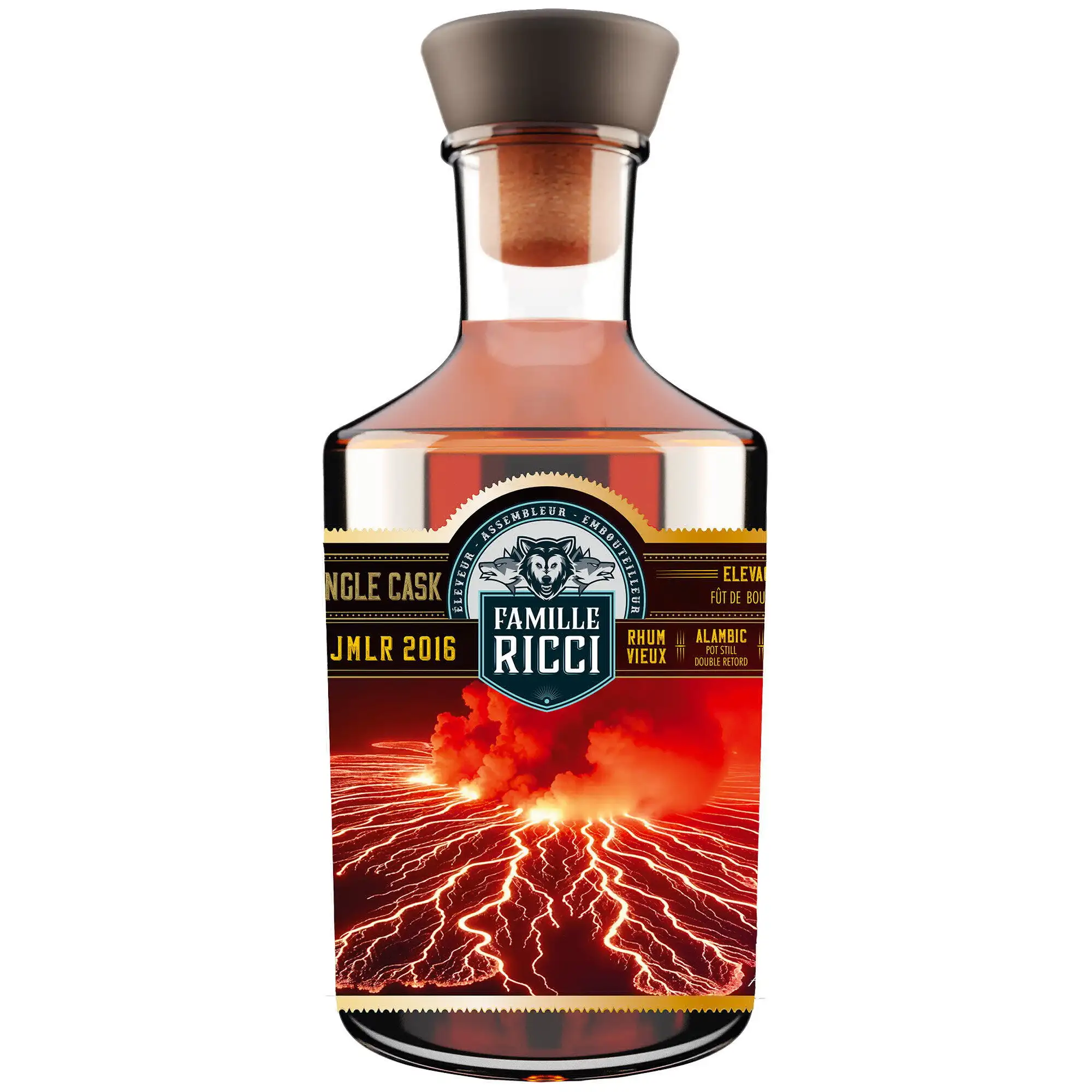 Bottle of Famille Ricci Hampden Rare Single Cask JMLR 2016