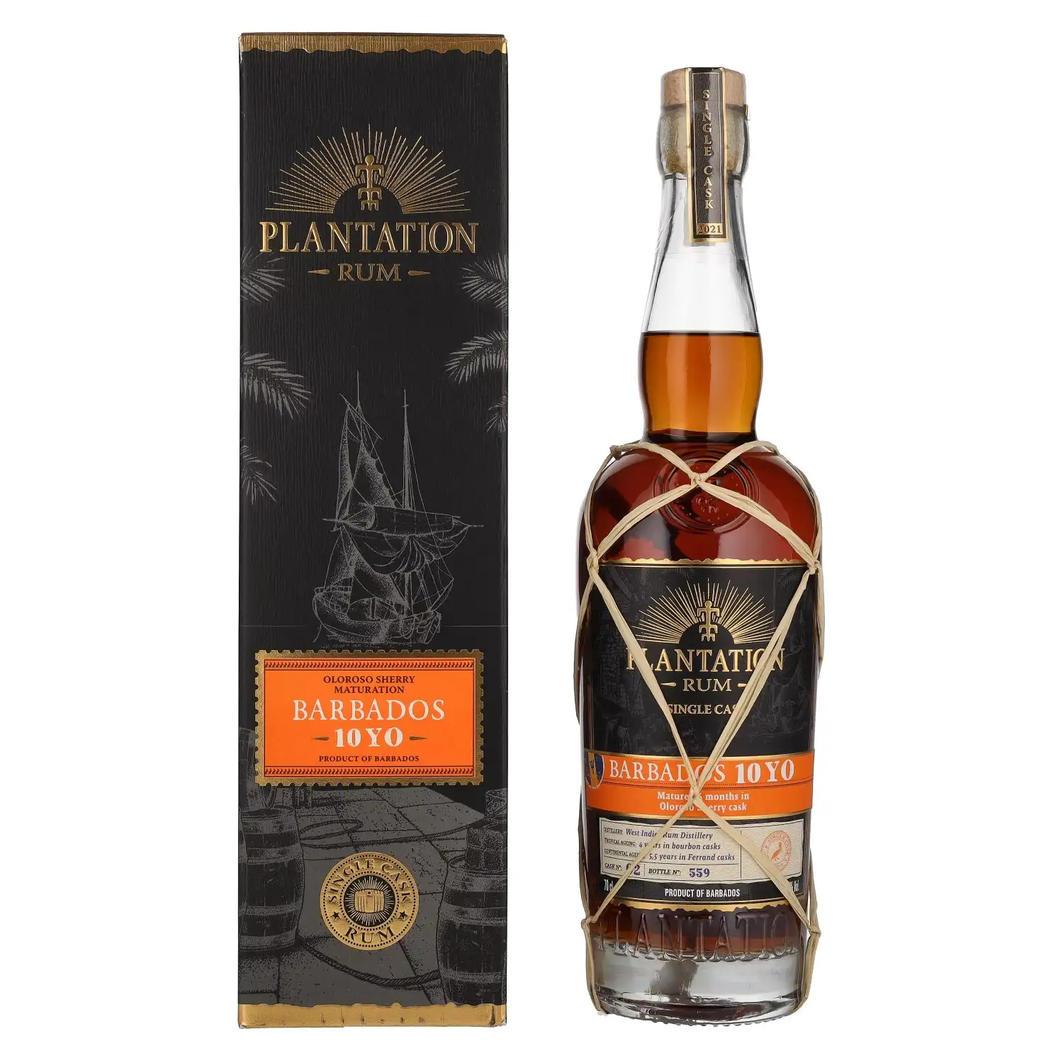 Bottle of Plantation Barbados 10YO (Oloroso Sherry Maturation) 2011