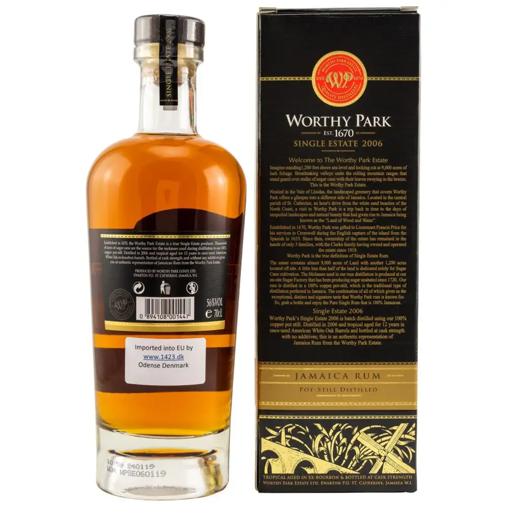 Hochauflösendes Bild von Worthy Park Single Estate 2006