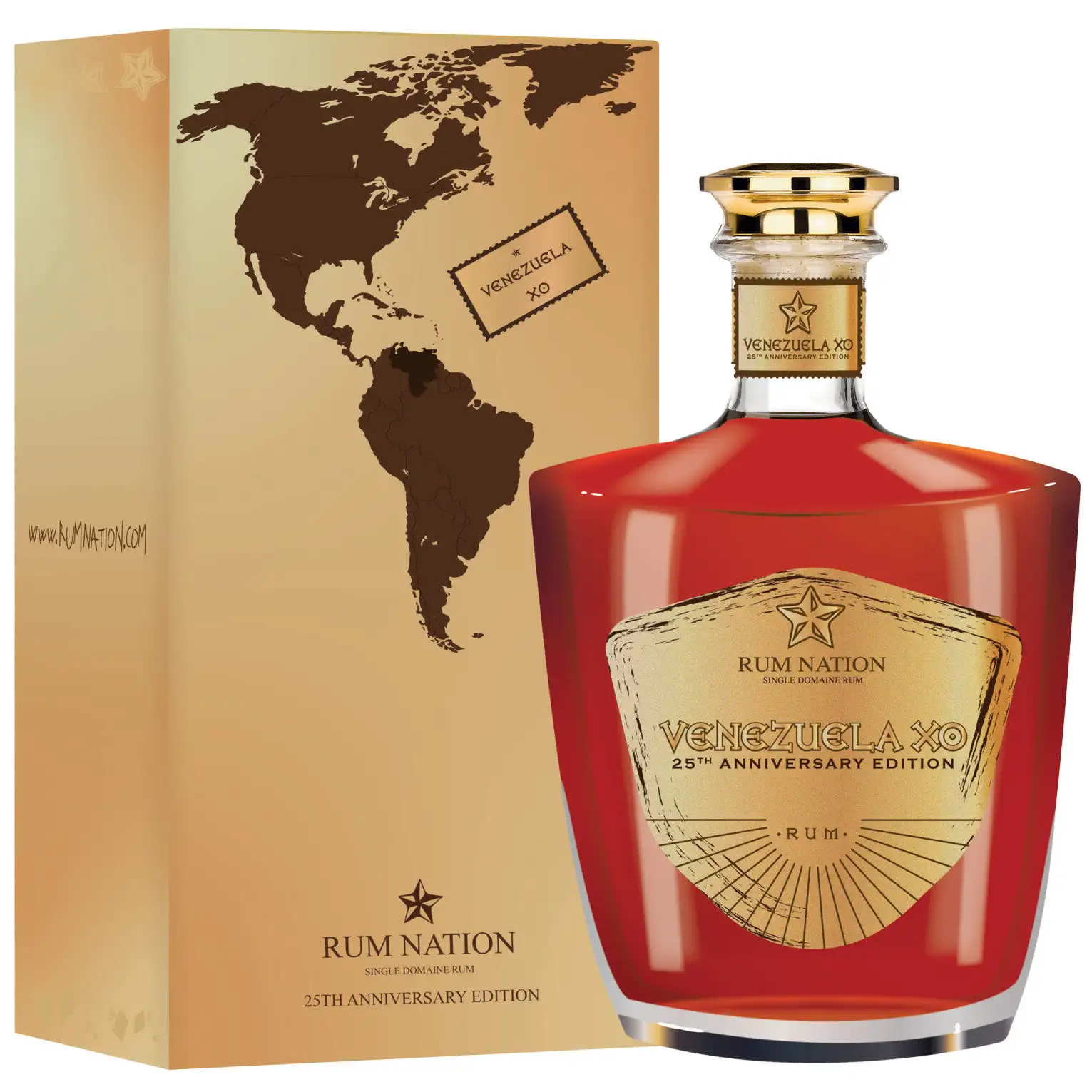 Bottle of Rum Nation Rum Nation - Venezuela XO 25th Anniversary Decanter
