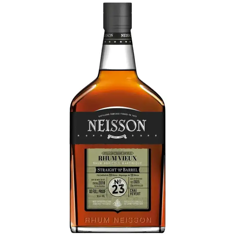 Bottle of Neisson Straight from the barrel No. 23  (Chai Vevert) 2018