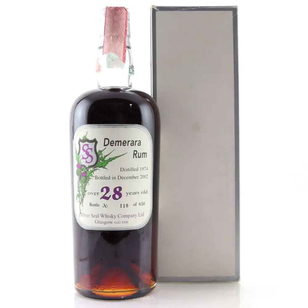 High resolution image of Silver Seal Pure Demerara Rum 1974