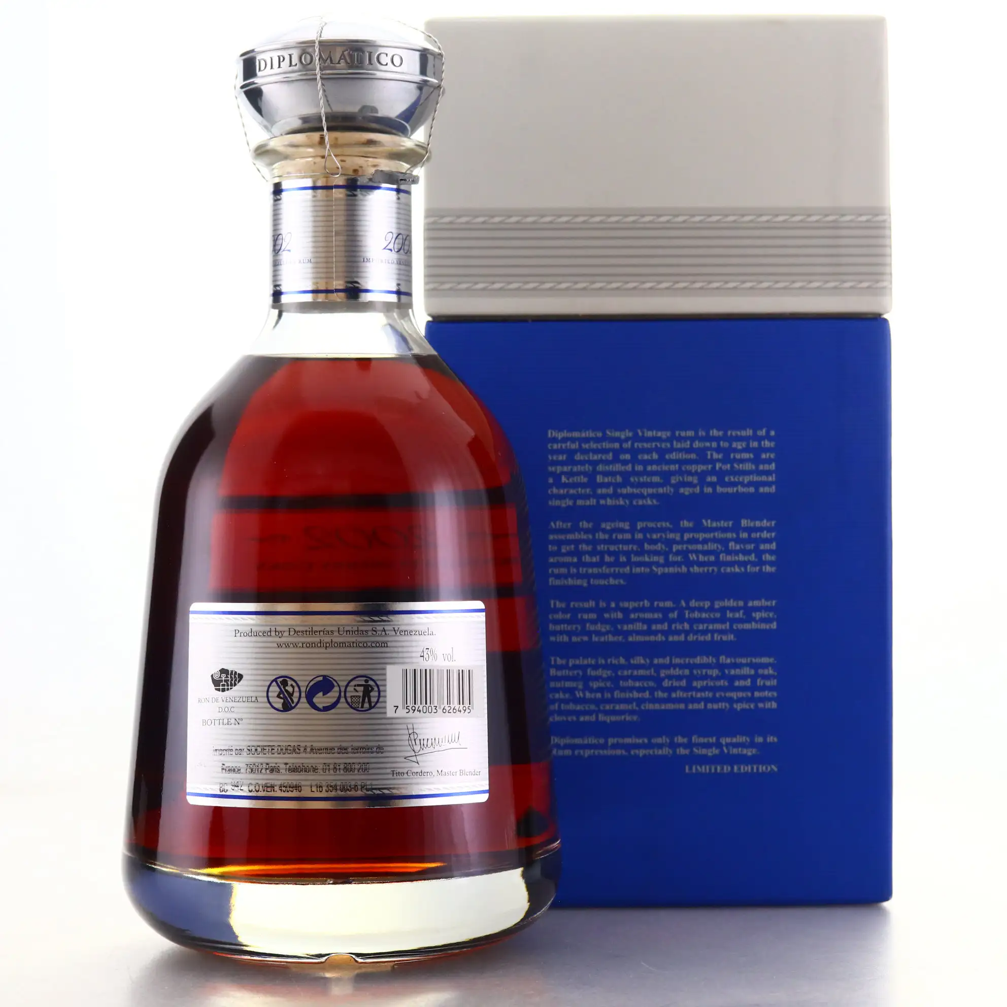 Hochauflösendes Bild von Botucal Botucal (Diplomatico) 2001 - Single Vintage