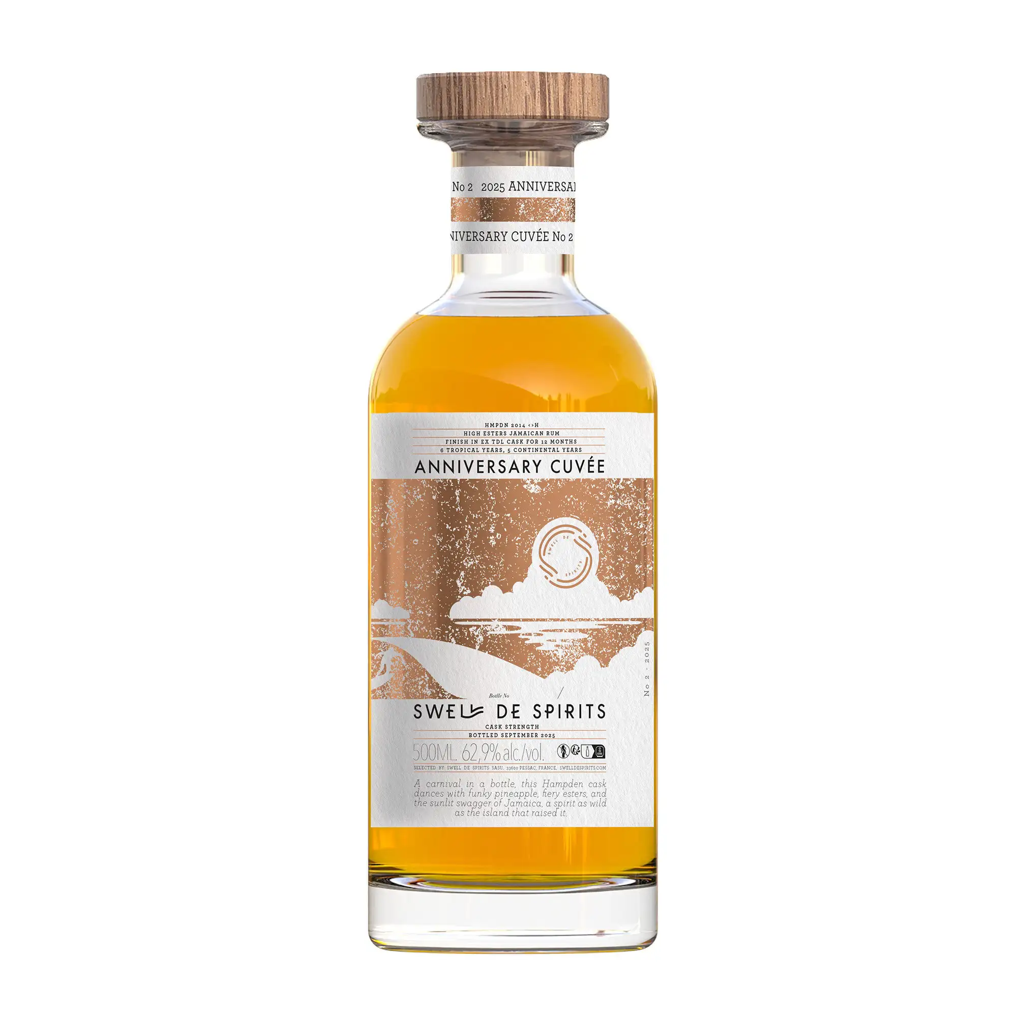 Bottle of Swell de Spirits Hampden Anniversary Cuvée #2 <>H 2014