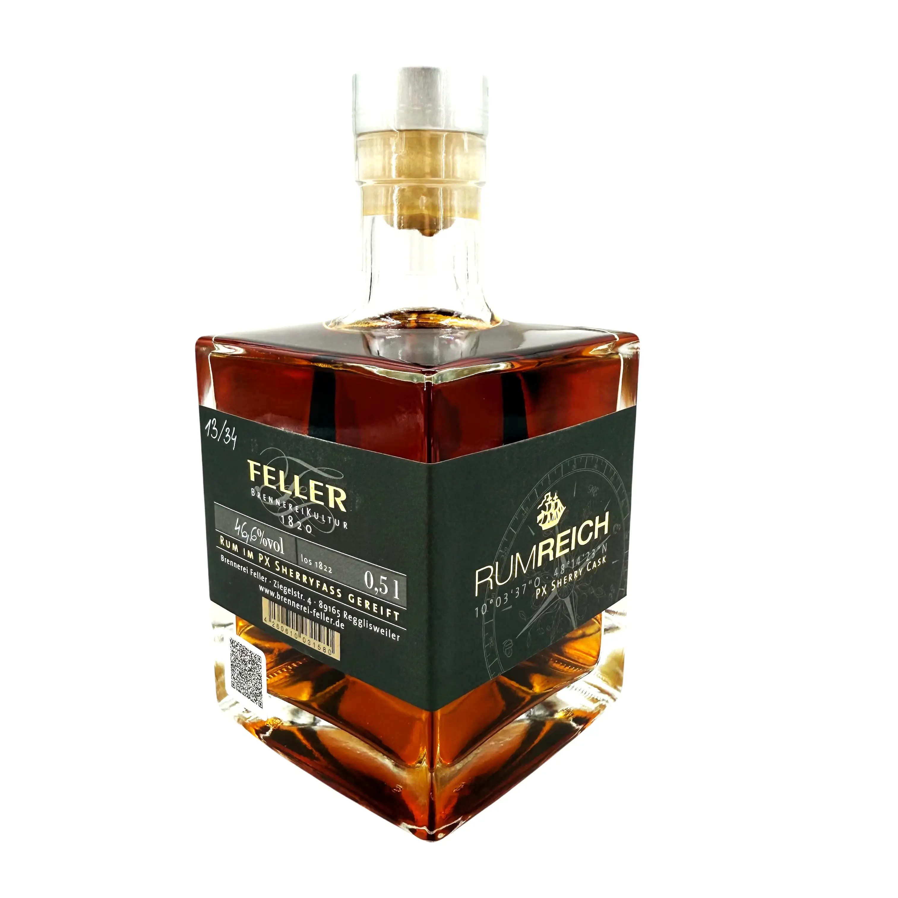 Bottle of Feller Rumreich PX Sherry Cask 2025