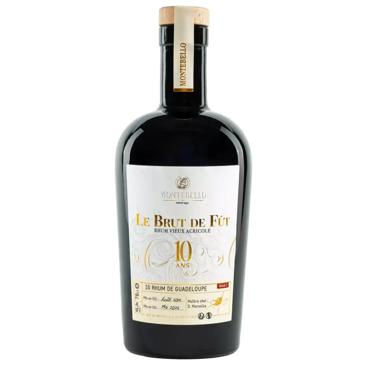 Bottle of Carrere Montebello Le brut de fût 2014