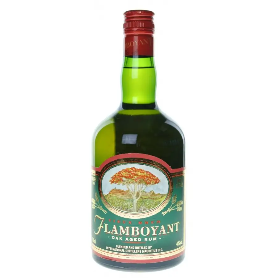 Bottle of International Distillers Mauritius LTD. Flamboyant rhum vieux