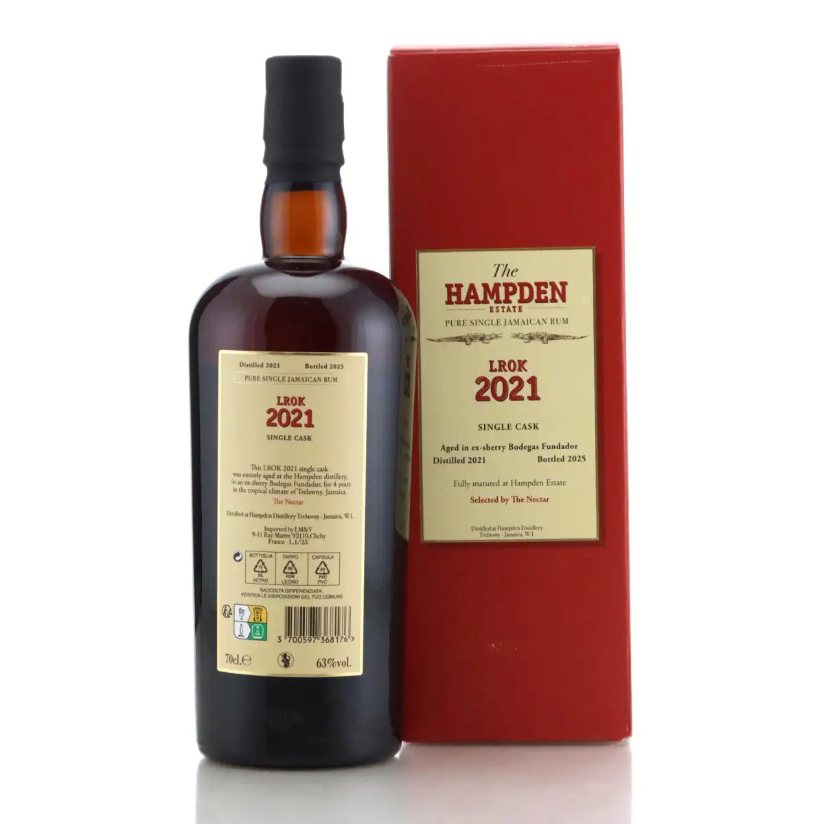 Hochauflösendes Bild von La Maison &amp; Velier Hampden LROK Single Cask for The Nectar LROK 2021