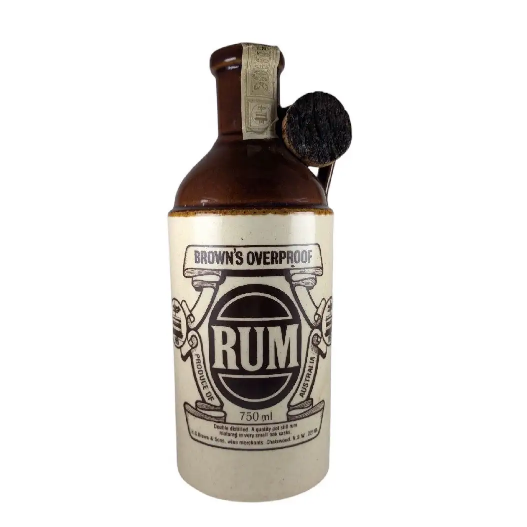 Bottle of H. G. Brown & Sons Brown's Overproof Rum (Collector's Series No. 2)