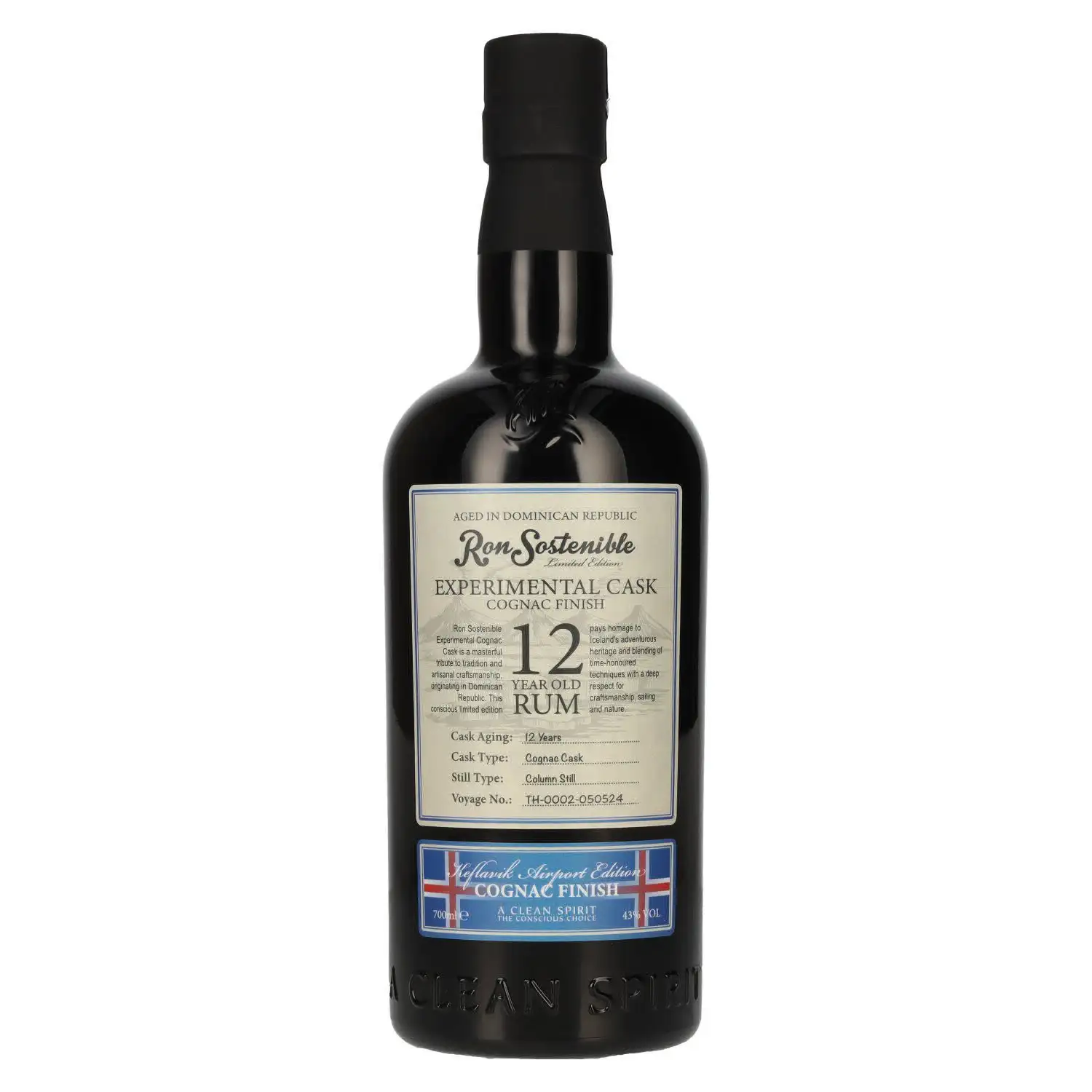 Bottle of Ron Sostenible Experimental Cask (Cognac Finish)