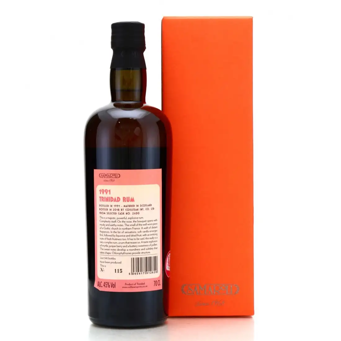 Hochauflösendes Bild von Samaroli Trinidad Rum 1991