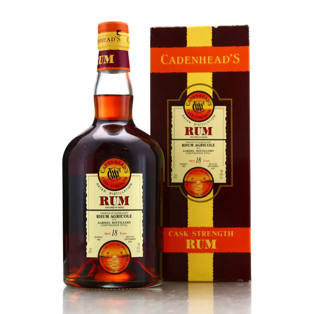 Bottle of Cadenhead‘s Gardel Rhum Agricole 1982