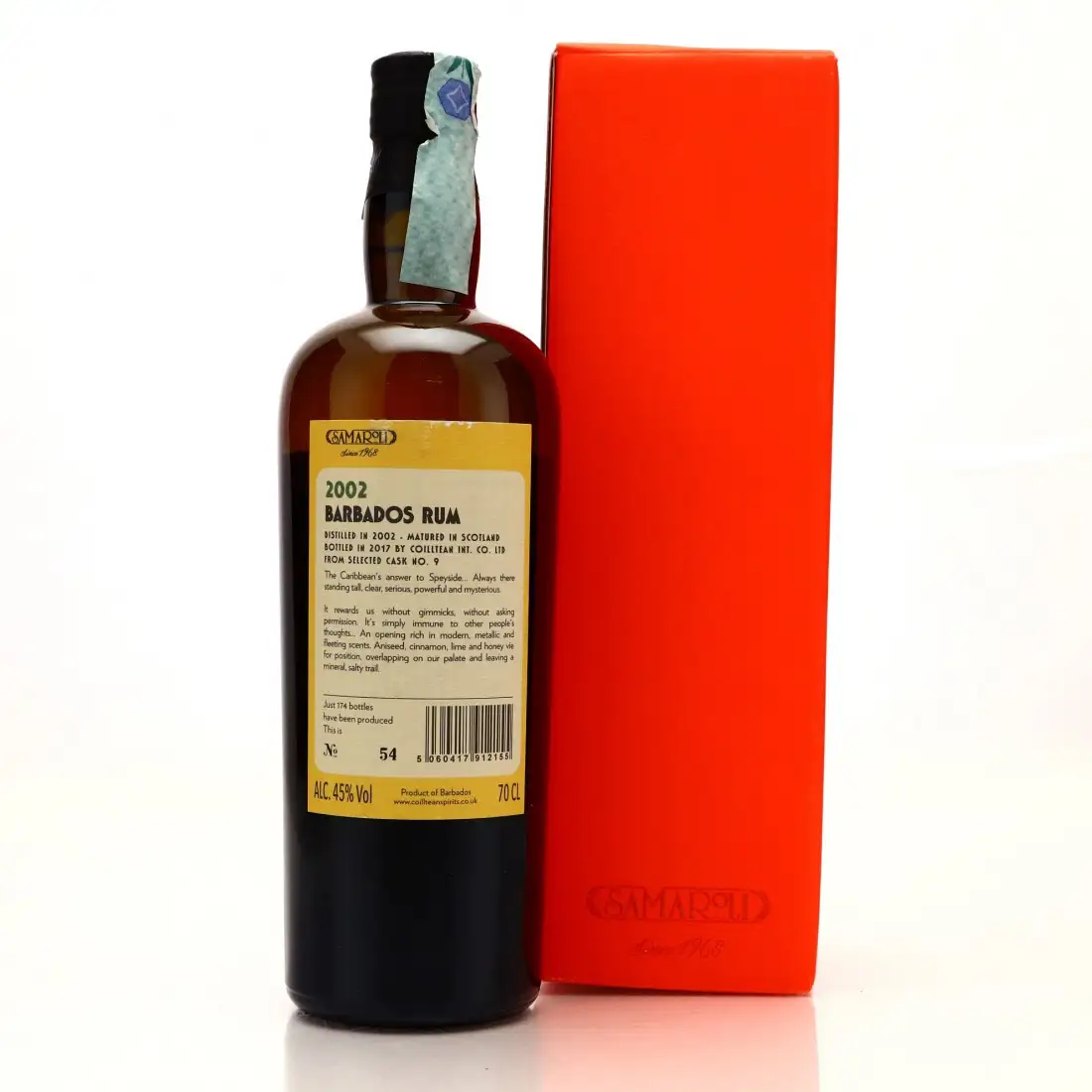 Hochauflösendes Bild von Samaroli Barbados Rum 2002