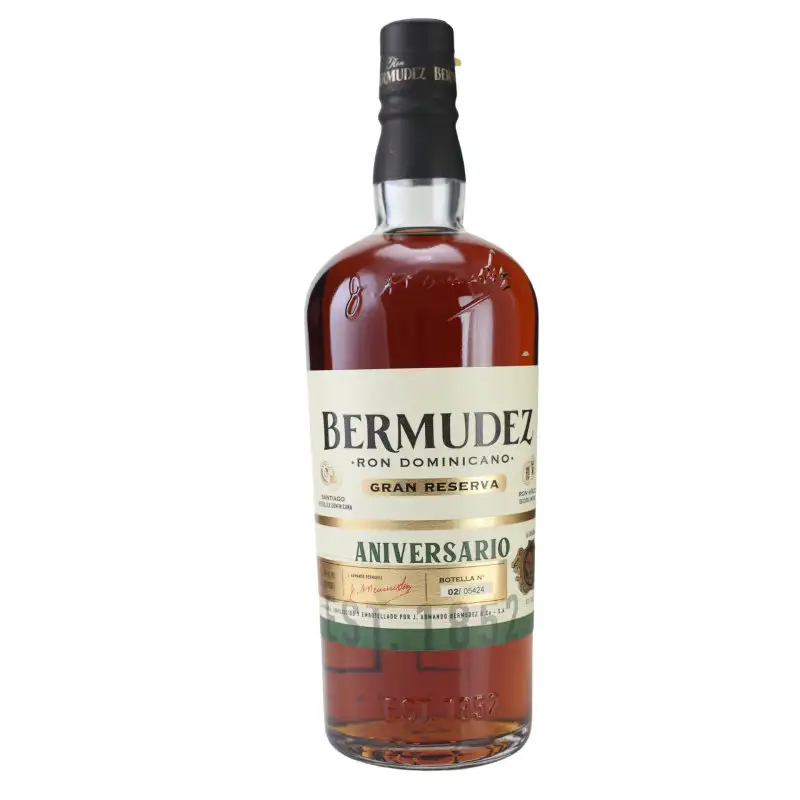 Bottle of J. Armando Bermudez Bermudez Ron Dominicano Gran Reserva Aniversario