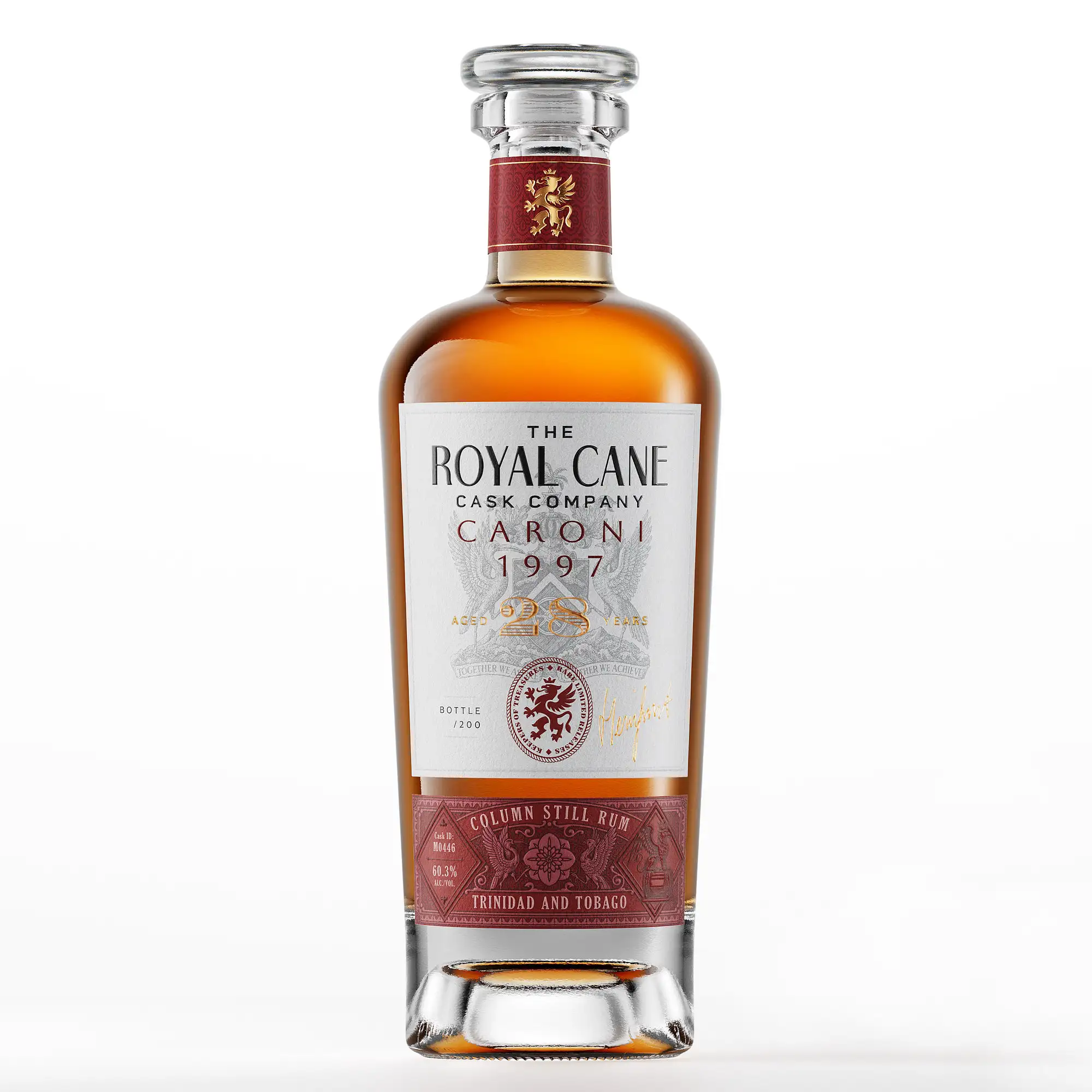 Bottle of Infinity Spirits Caroni The Royal Cane Cask Company 1997