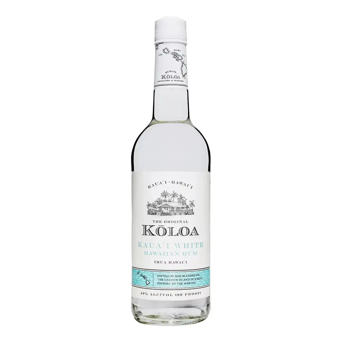 Bottle of Koloa Rum Company Koloa Kaua‘i White