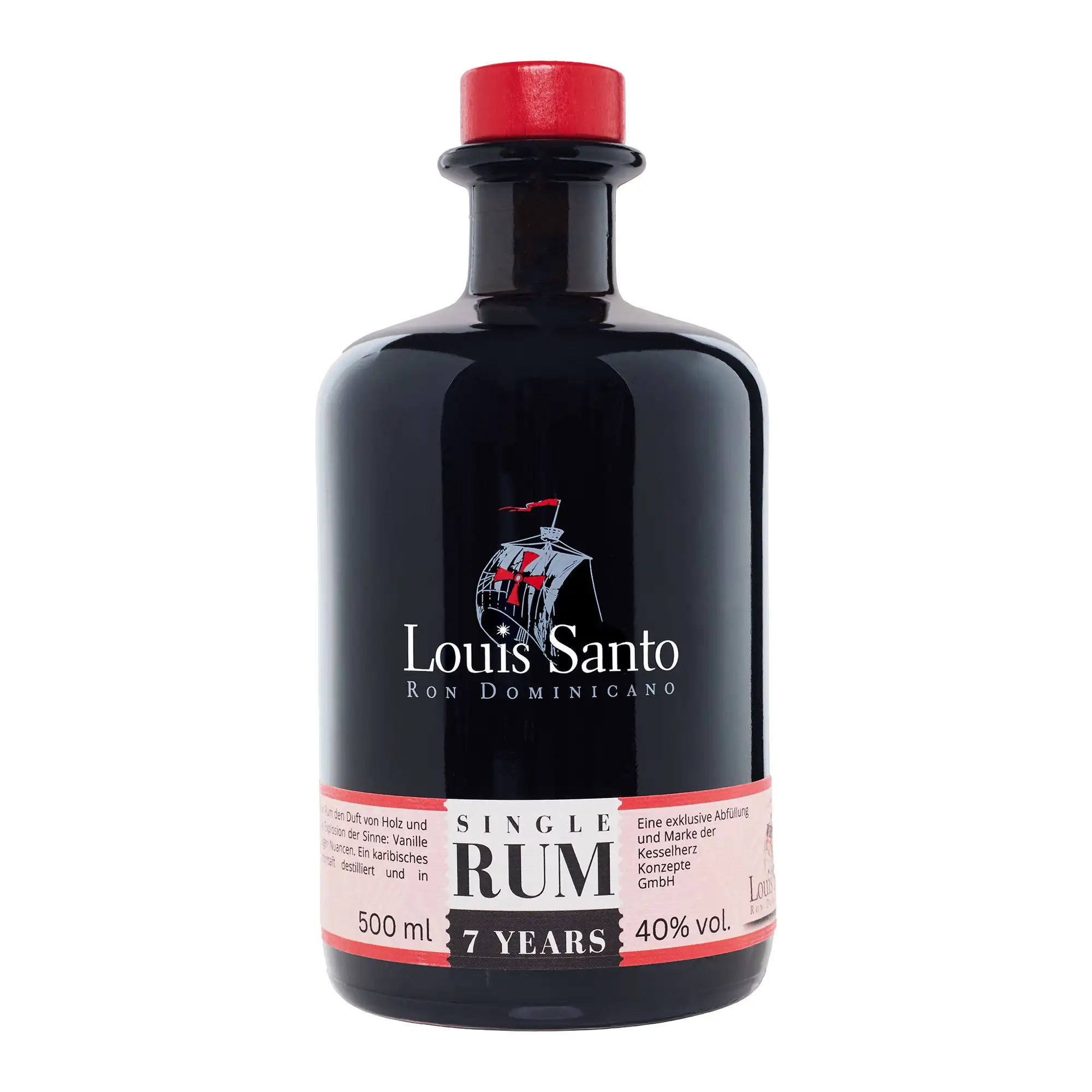 Bottle of Kesselherz Louis Santo Single Rum