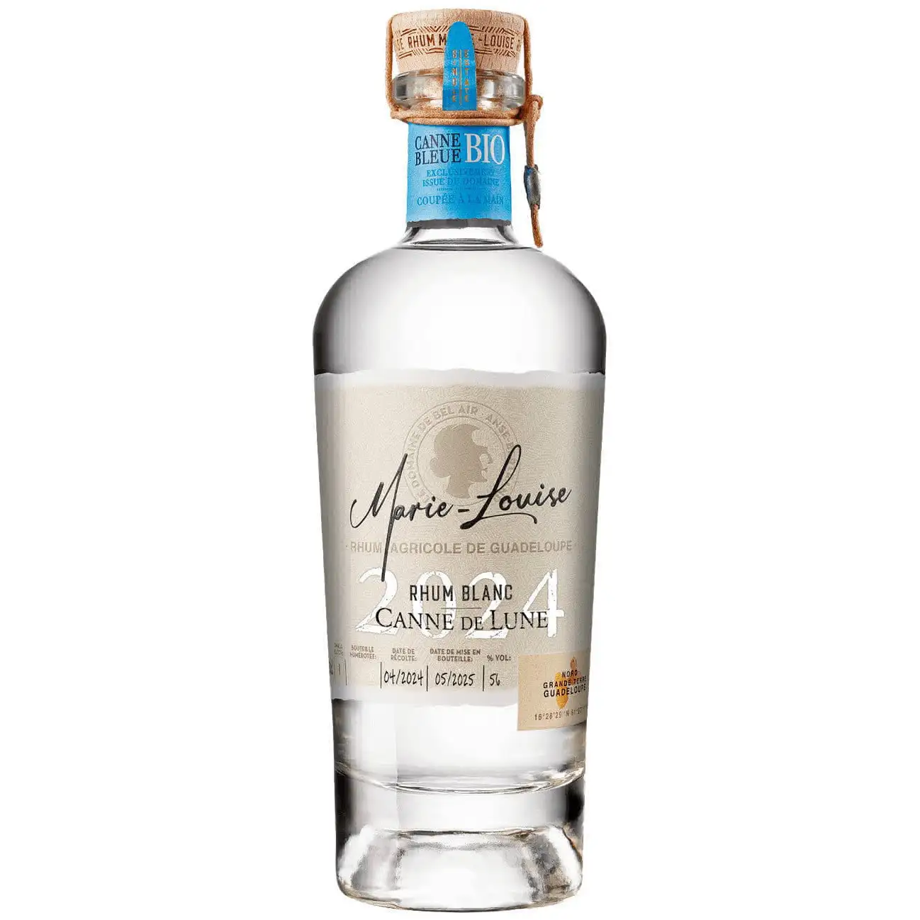 Hochauflösendes Bild von Domaine de Bel Air Carrere Marie Louise Rhum Blanc Canne de Lune 2024