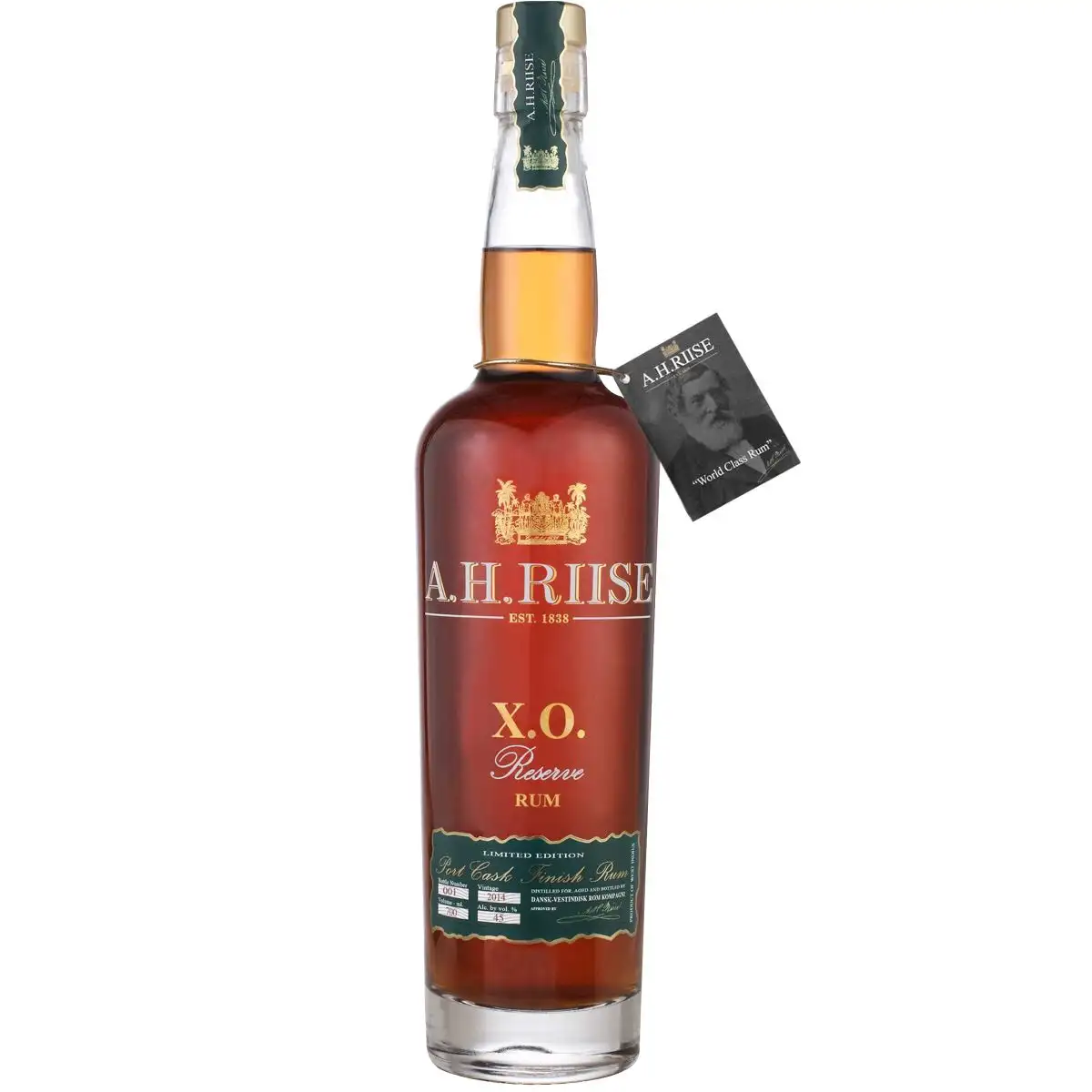 Bottle of A.H. Riise XO Reserve Rum Port Cask