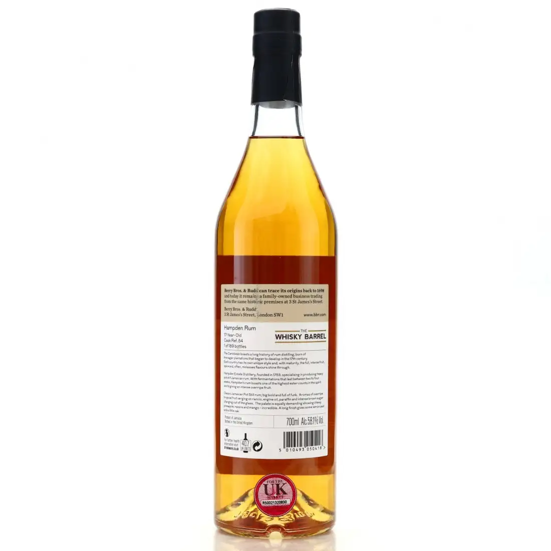 Hochauflösendes Bild von Berry Bros &amp; Rudd Hampden (The Whisky Barrel) LROK 2000