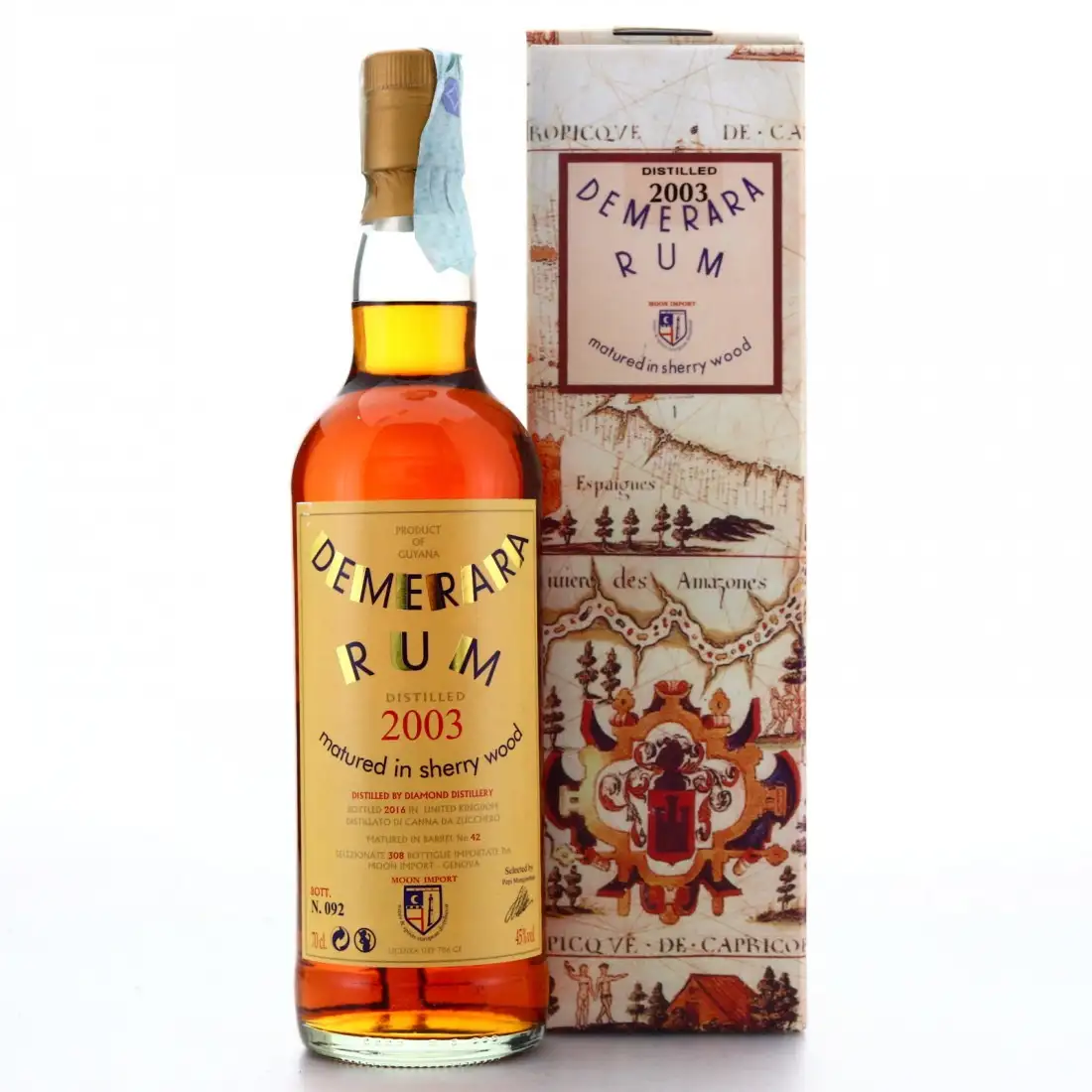 Hochauflösendes Bild von Moon Import Diamond Demerara Rum 2003