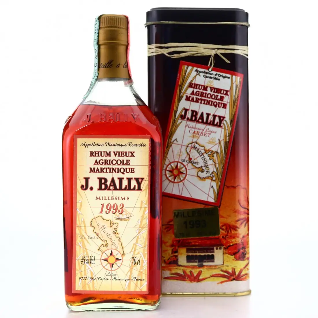 Bottle of J. Bally J. Bally Rhum Vieux Millésime 1993