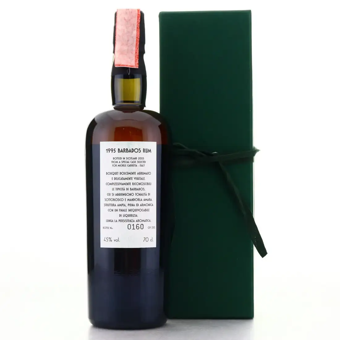 Hochauflösendes Bild von Samaroli Barbados Rum (Caretta Vini &amp; Vini) 1995