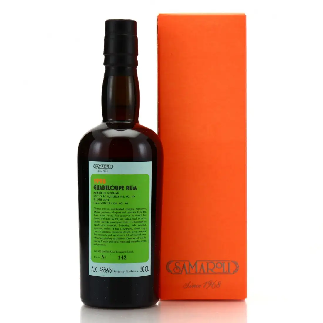 Hochauflösendes Bild von Samaroli Guadeloupe Rum 1998