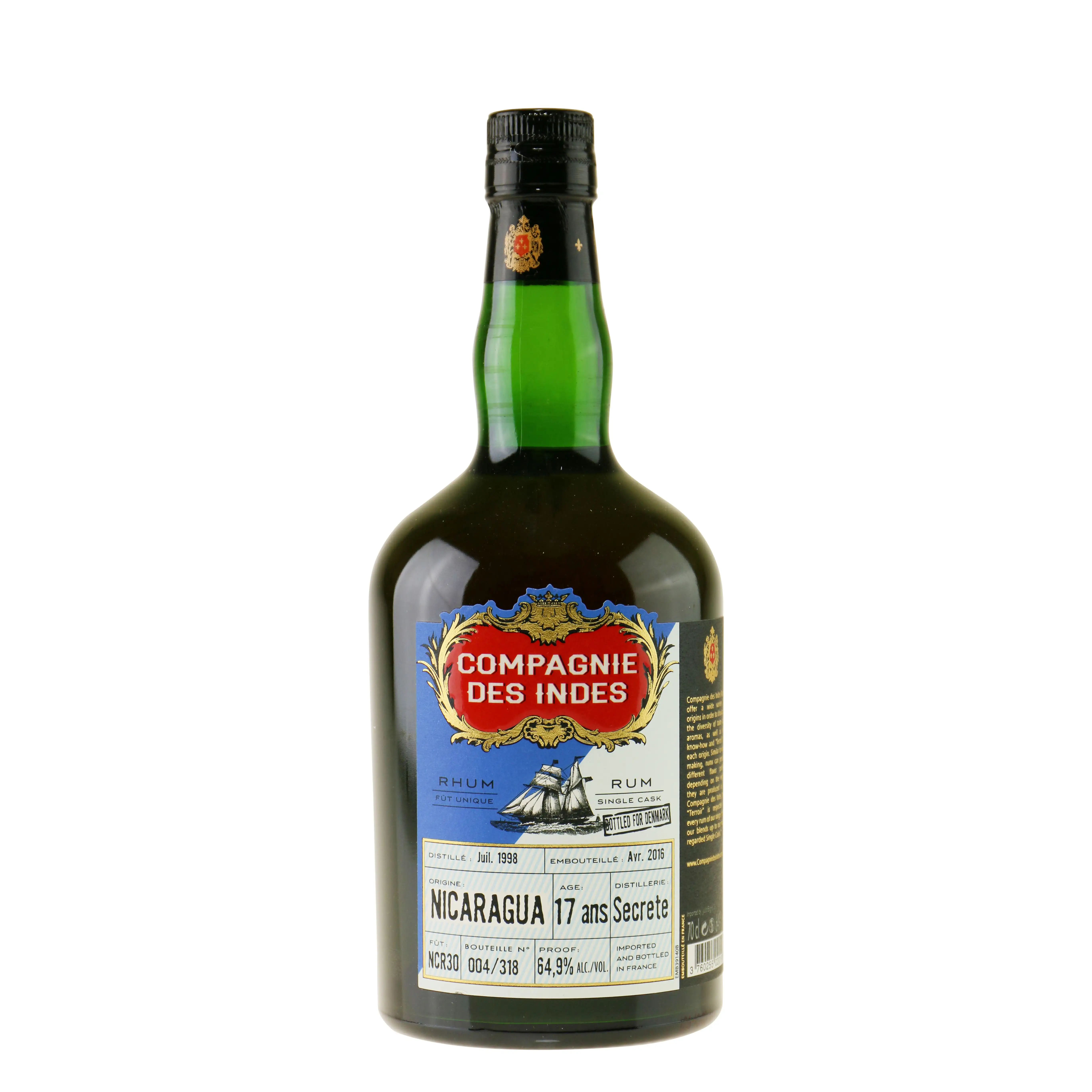 Bottle of CDI Secrete Nicaragua 1998