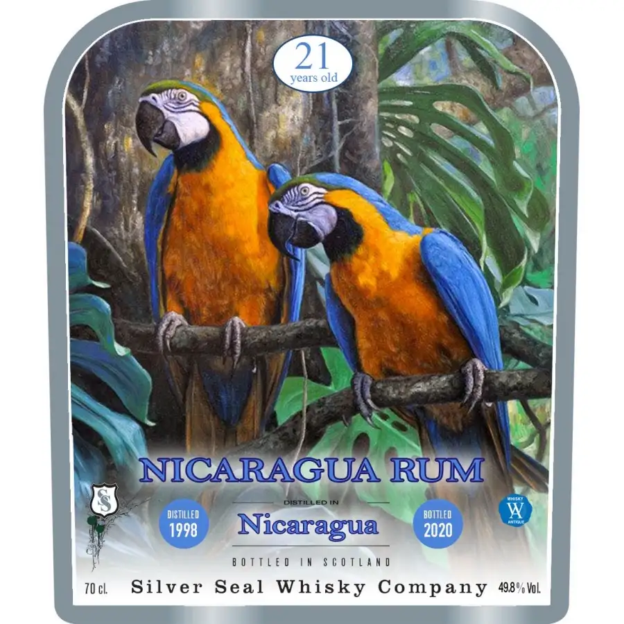 Hochauflösendes Bild von Silver Seal Nicaragua Rum 1998