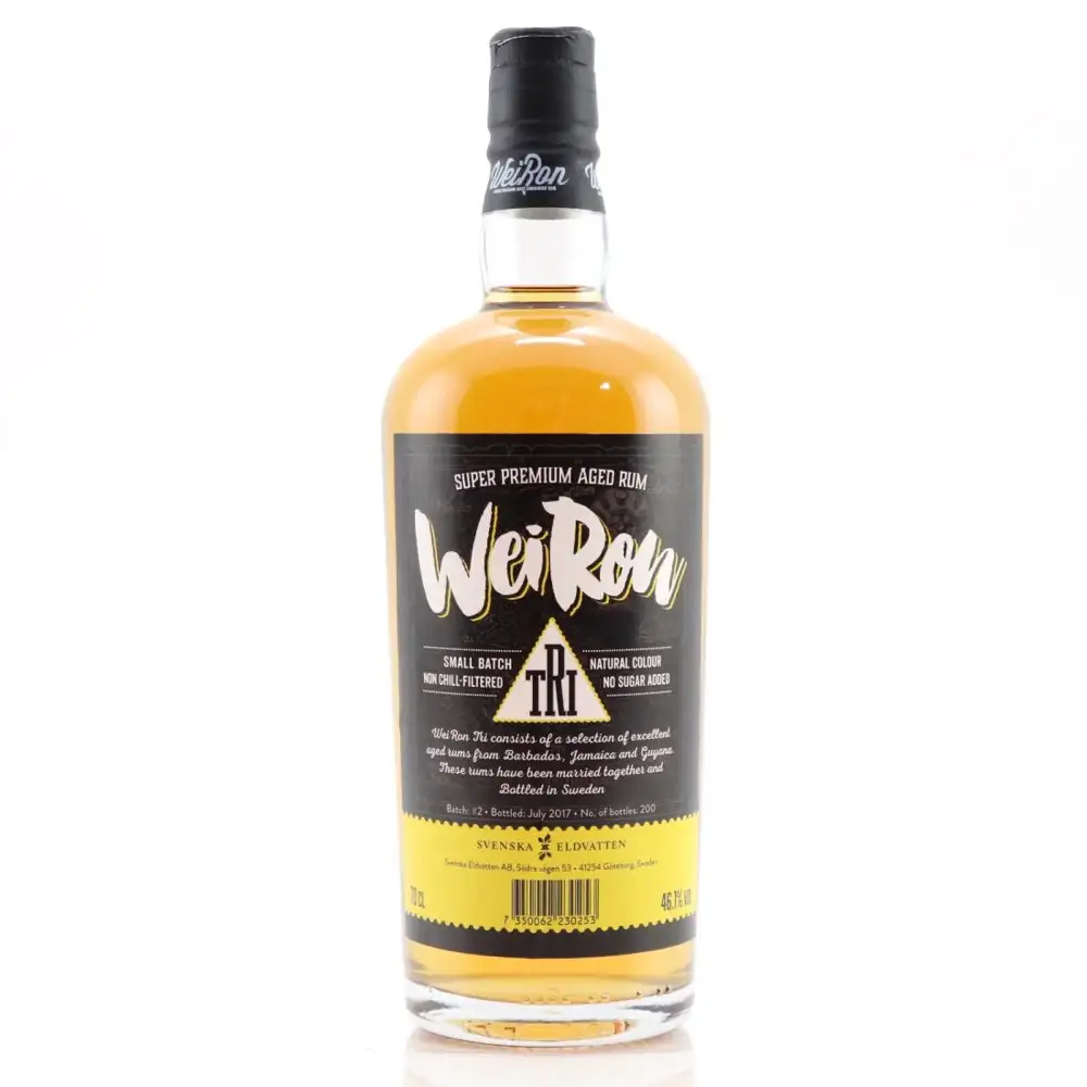 Bottle of Svenska Eldvatten WeiRon Caribbean Rum Batch #2