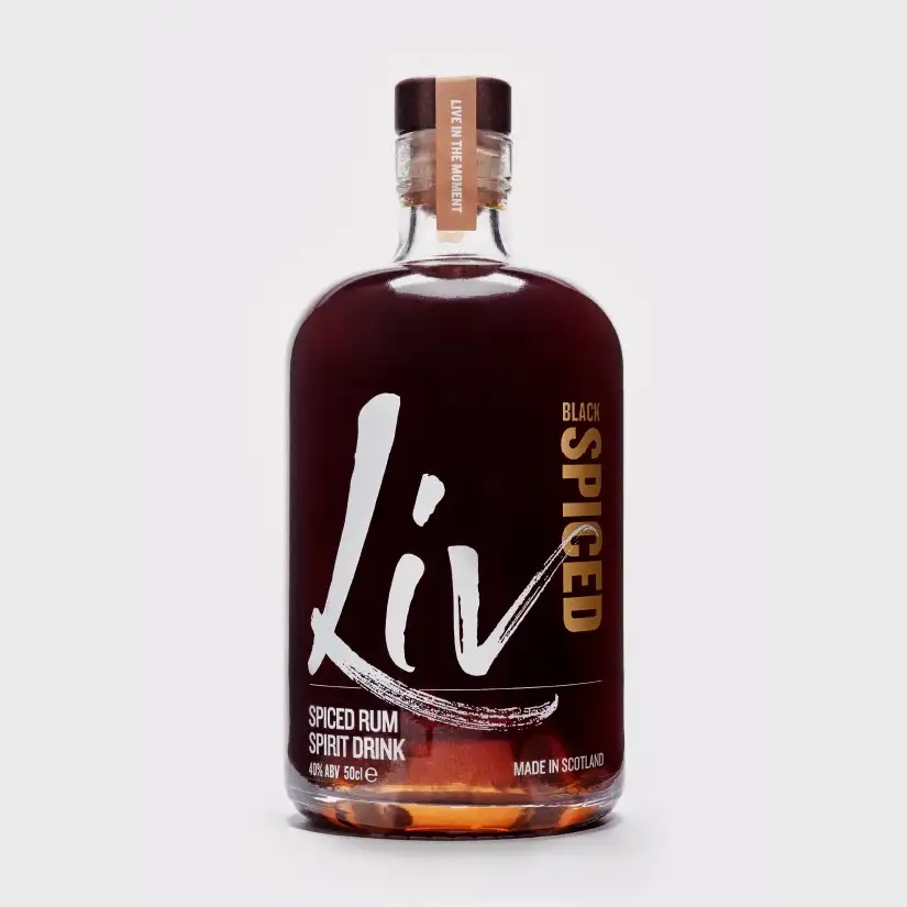 Bottle of Matugga Distillers Liv - Black Spiced Rum