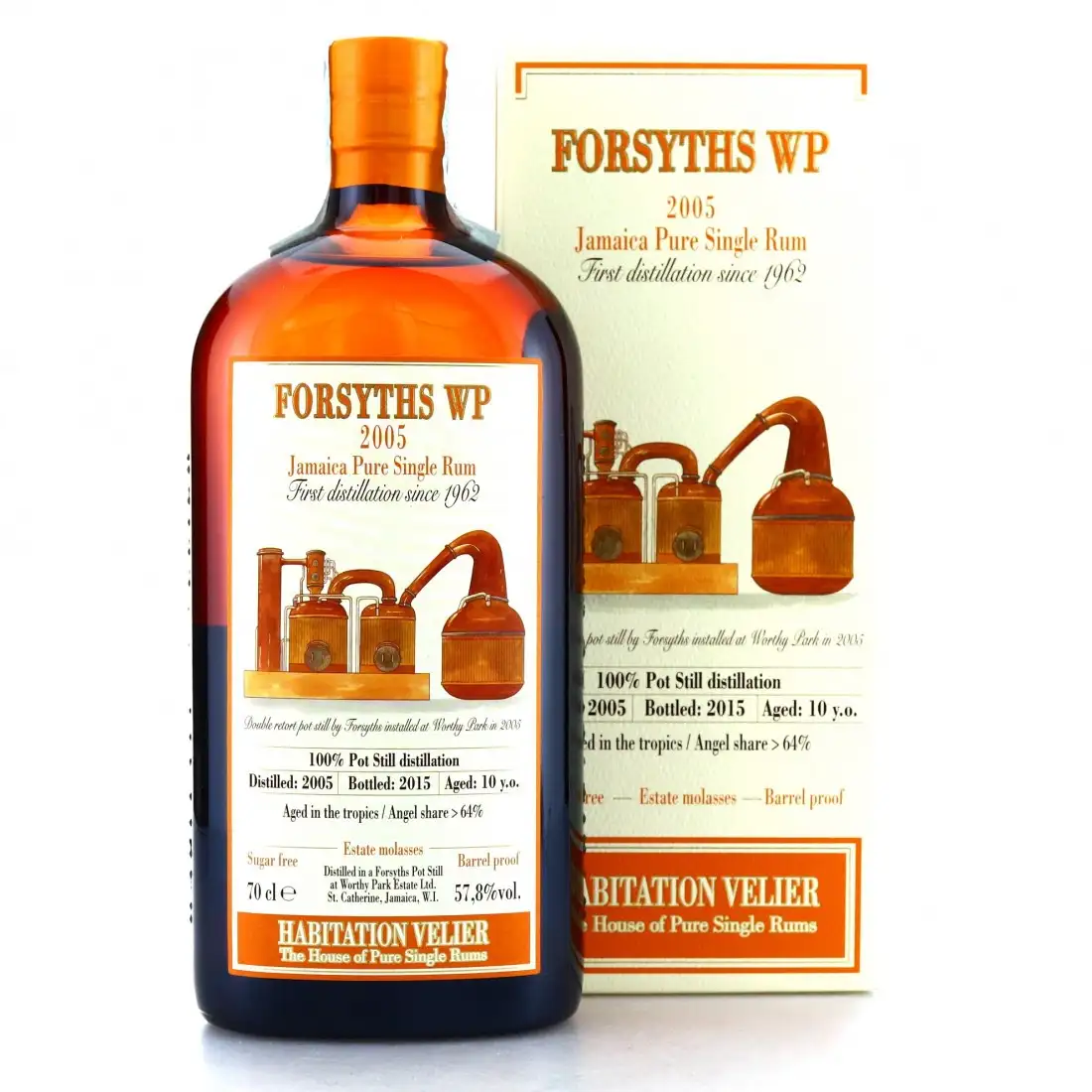 Bottle of Habitation Velier Worthy Park Forsyths WP 2005