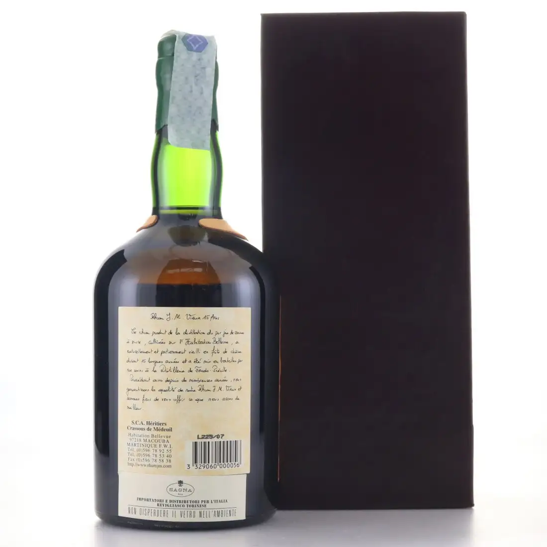 Hochauflösendes Bild von Rhum J.M 1993