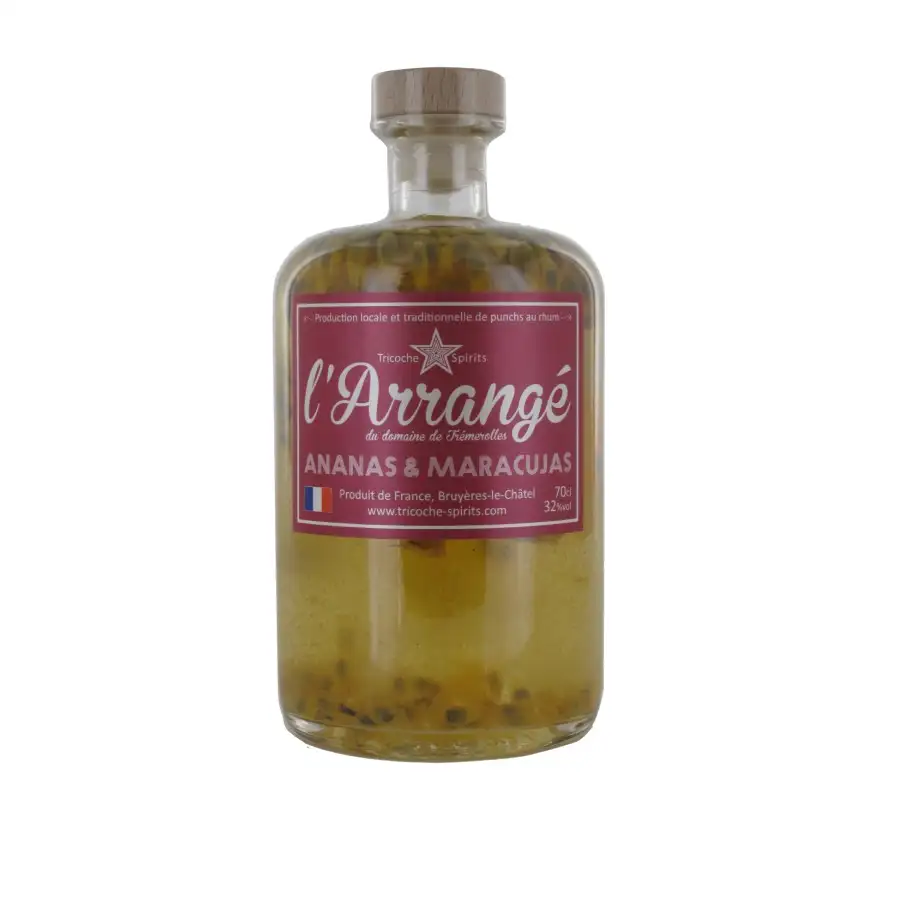 Hochauflösendes Bild von Tricoche Spirits L’Arrangé Ananas Maracudja