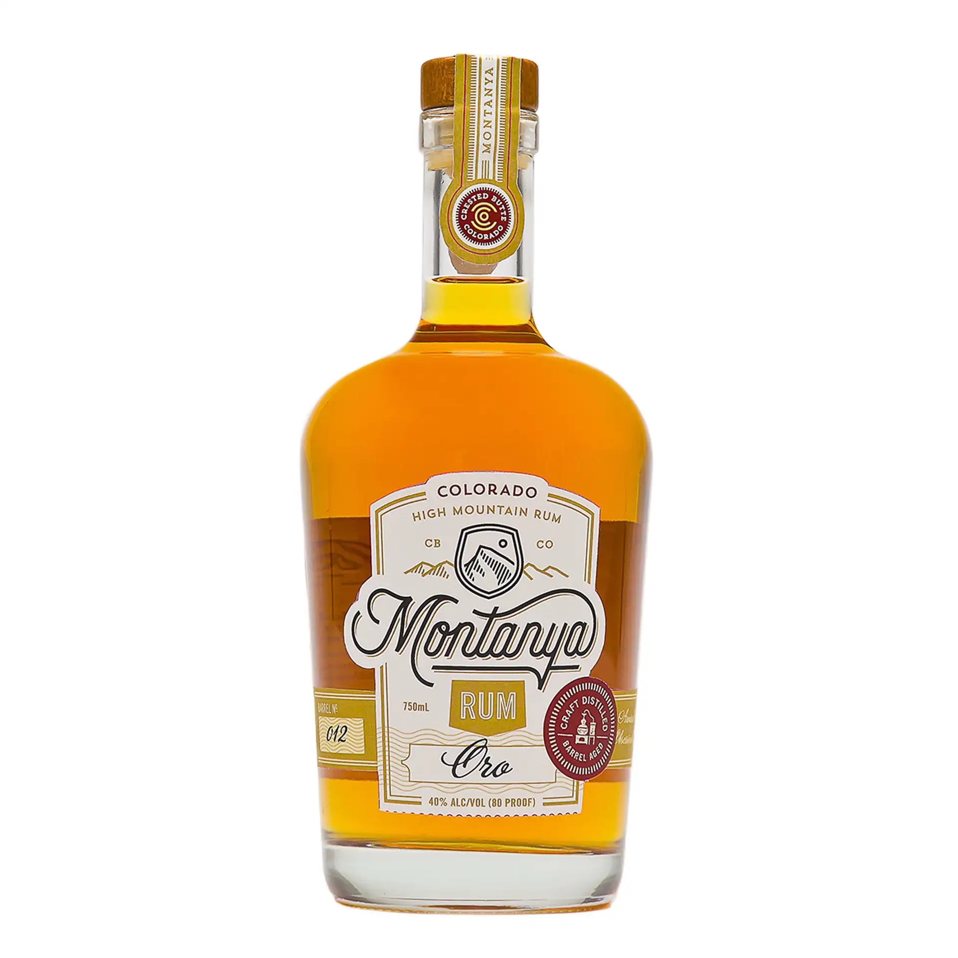 Bottle of Montanya Oro Barrel