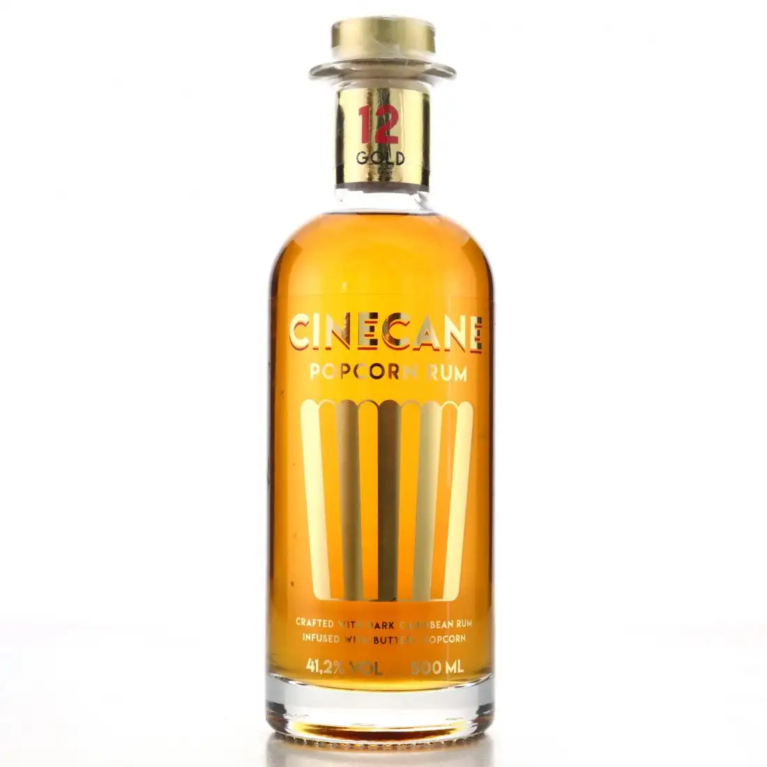 Bottle of Tastillery CINECANE Popcorn Rum Gold
