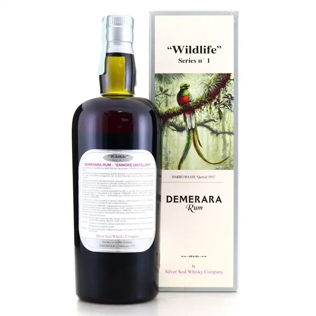 Hochauflösendes Bild von Silver Seal Enmore Demerara Rum 1977