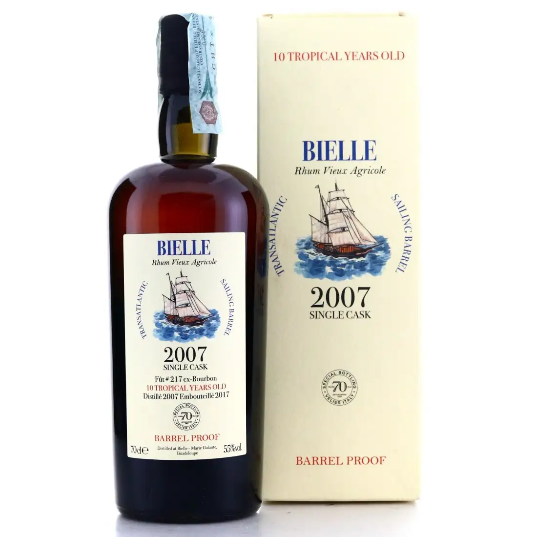 Bottle of Velier Bielle Single Cask 2007