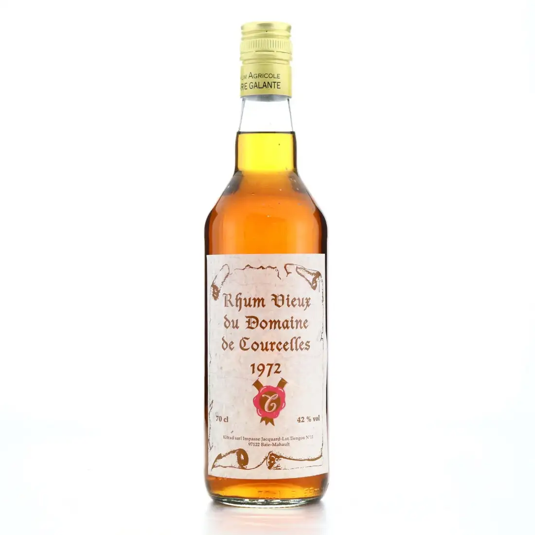 Bottle of Domaine de Courcelles Rhum Vieux du Domaine de Courcelles 1972