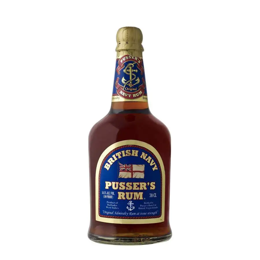 Bottle of Pusser‘s Rum British Navy